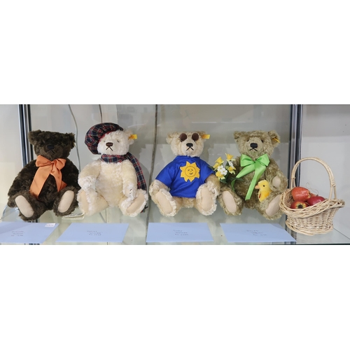 A collection of Steiff Four Seasons bears, comprising
