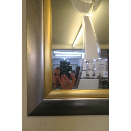 97 - A pair of 20th century silver gilt framed Rennie Mackintosh style wall mirrors, 75cm high x 105cm wi... 