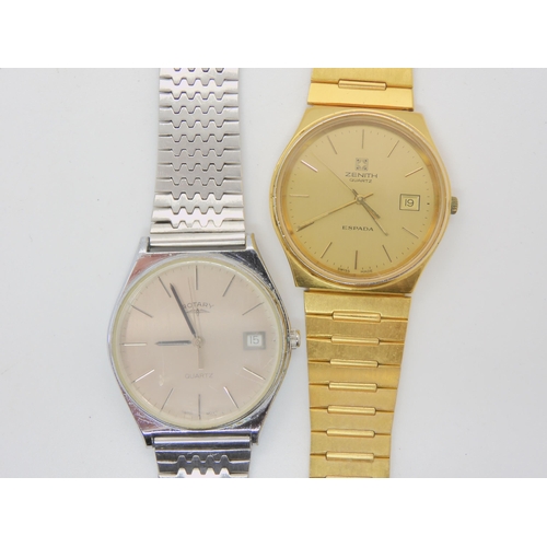 862 - Two gents watches, Zenith Espada quartz and a Rotary Quartz