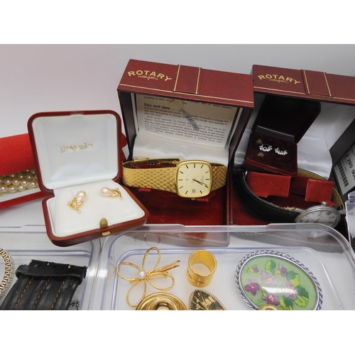 899C - A large collection of costume jewellery and watches to include a BMW ICE watch, in original packagin... 