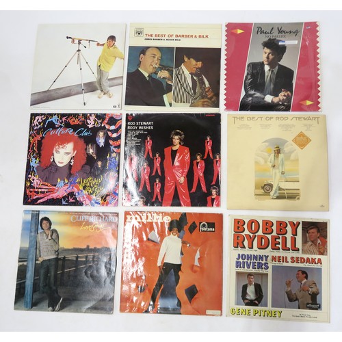 545A - VINYL RECORDS a collection of mostly pop and rock vinyl LP and 7