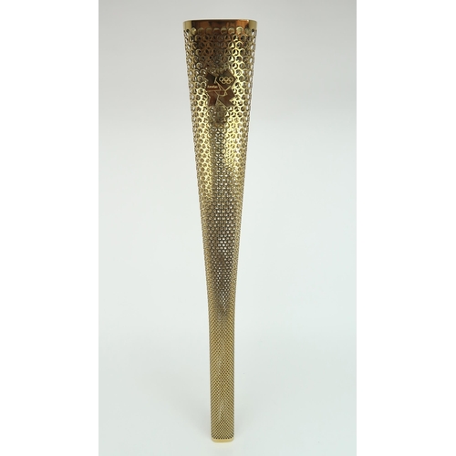 A LONDON 2012 OLYMPIC BEARER'S TORCH