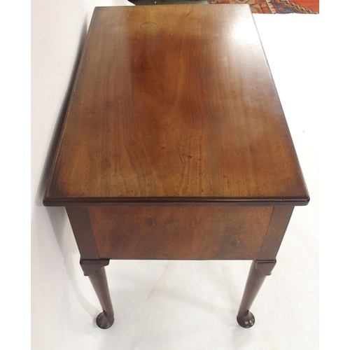 2023 - A GEORGIAN MAHOGANY LOWBOYwith one long over three short drawers all with brass drawer pulls over sh... 