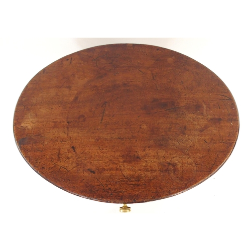 2026 - A 19TH CENTURY MAHOGANY OVAL COOPERED CELLARETTE ON STANDwith hinged top concealing metal liner flan... 
