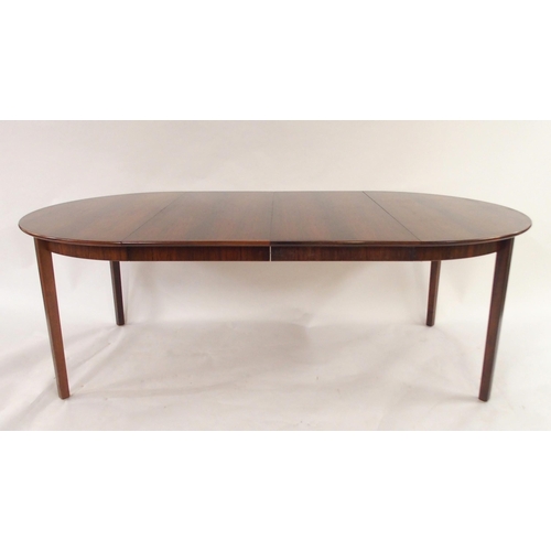 2100 - A CIRCA 1960S JOHANNES ANDERSEN FOR BERNHARD PEDERSEN & SON OF DENMARK ROSEWOOD CIRCULAR EXTENDI... 