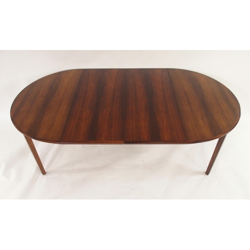 2100 - A CIRCA 1960S JOHANNES ANDERSEN FOR BERNHARD PEDERSEN & SON OF DENMARK ROSEWOOD CIRCULAR EXTENDI... 