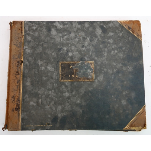 2628 - VIEWS OF INDIA, A PHOTOGRAPHIC ALBUM BY JOHNSTON & HOFFMAN, CALCUTTA Circa late-C19th, quarter-b... 