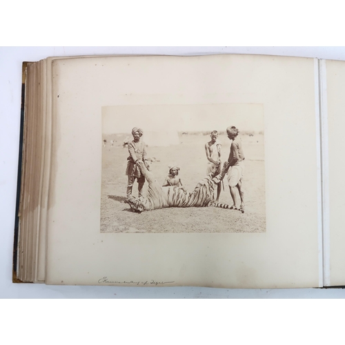 2628 - VIEWS OF INDIA, A PHOTOGRAPHIC ALBUM BY JOHNSTON & HOFFMAN, CALCUTTA Circa late-C19th, quarter-b... 