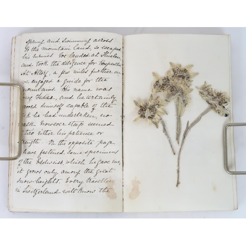 2629 - NOTES OF A CONTINENTAL TOUR IN 1868, A MID-VICTORIAN HANDWRITTEN TRAVEL JOURNALBound in gilt-tooled ... 