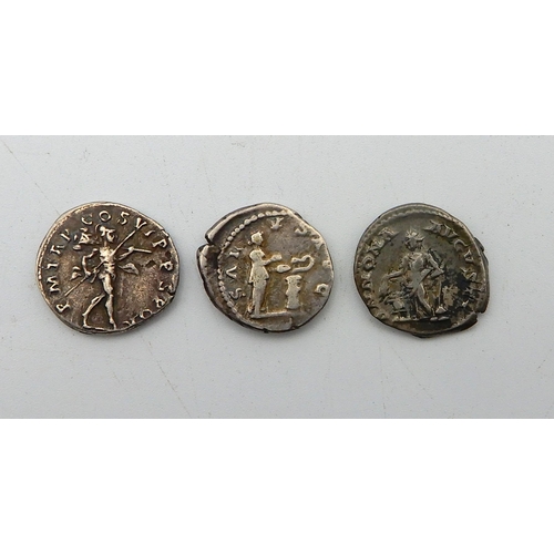 2636 - ROMAN TRAJAN COIN Reverse Mars with spear 18mm diameter, 2.87 grams, Hadrian coin reverse Salus stan... 