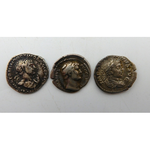 2636 - ROMAN TRAJAN COIN Reverse Mars with spear 18mm diameter, 2.87 grams, Hadrian coin reverse Salus stan... 