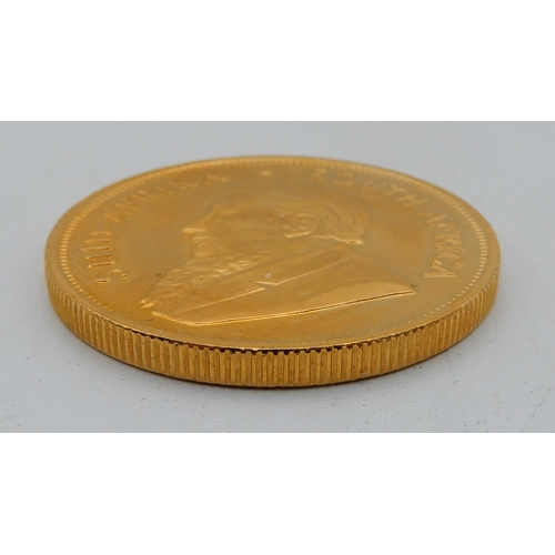 2640 - KRUGERAND 1981 FYNEGOUD 1 OZ FINE GOLD,  rev SUD AFRIKA SOUTH AFRICA 32mm diameter 34 grams... 