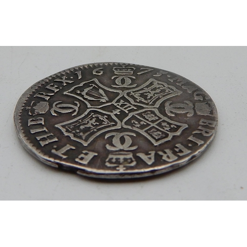 2641 - SCOTLAND CHARLES II (1649-1685)Silver merk 1673