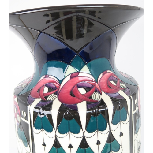 2195 - A COLOSSAL MOORCROFT PRETIGE DESIGN GLASGOW PEACOCK VASEcirca 2018, designed by Nicola Slaney, the b... 