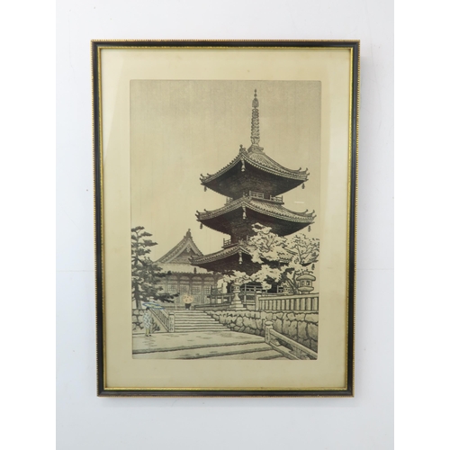 2369 - TSUCHIYA KOITSU (1870-1949)An oban tate-e woodblock print entitled Benkeibashi (Benkei Bridge), publ... 