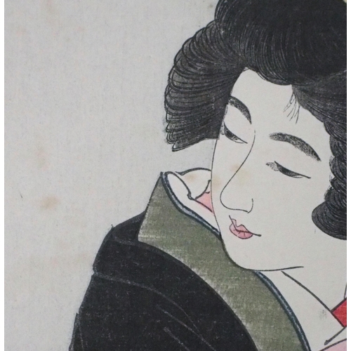 2393 - SHINSUI ITO (1898-1972)An aiban Tate-e print of Kotatsu (Under-table Heater), from the series Gendai... 