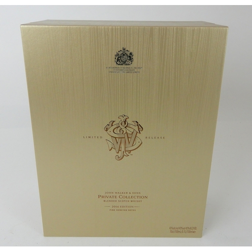 2675 - JOHN WALKER & SONS Johnnie Walker private collection 2016 edition blended scotch whisky... 