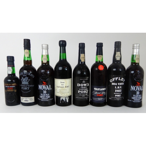 2683 - DOW'S 1963 VINTAGE PORT Dow's 1980 vintage Port, Noval 10 year old tawny Port, Offley Boa Vista L.B.... 