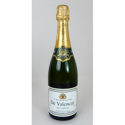 2686 - CHAMPAGNE DE VALENCAY BRUT TRADITION Champagne Fernand Rustat brut and Martini brut (7)... 