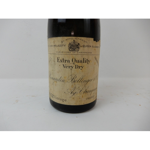 2690 - RENAUDIN BOLLINGER EXTRA QUALITY EXTRA DRY 1952 CHAMPAGNE By appointment to Her Majesty the Queen El... 