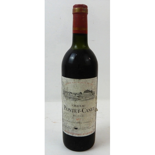 2691 - CHATEAU PONTET CANET PAULIAC 1977CHATEAU LEOVILLE BARTON 1967, VOSNE ROMANEE LES CHAMPS PERDIX 1982,... 