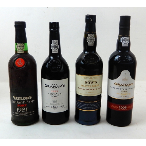 2692 - GRAHAM'S 1983 VINTAGE PORT TAYLOR'S LATE BOTTLED VINTAGE 1981 PORT, GRAHAM'S LATE BOTTLED VINTAGE PO... 