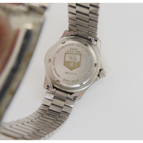 2888A - A TAG HEUER PROFESSIONALwith silvered dial, baton and dot luminous numerals and hands, with date ape... 