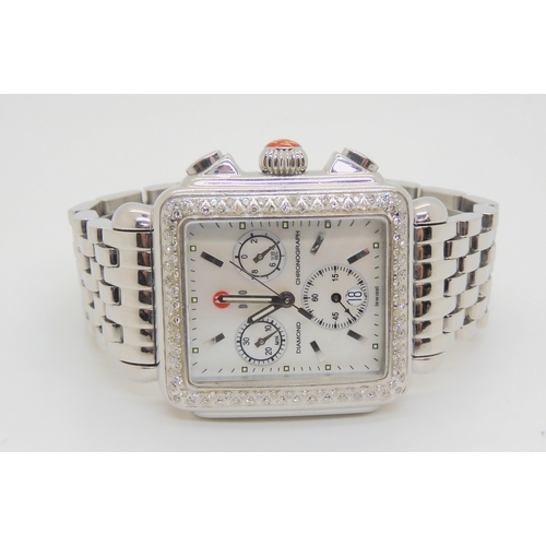 Michele deco 2024 diamond watch replica