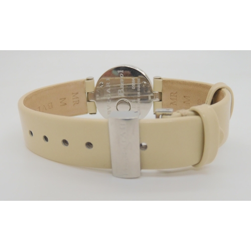 2897 - HERMES & BULGARI WATCHESHermes watch with orange leather strap, and stainless steel padlock styl... 