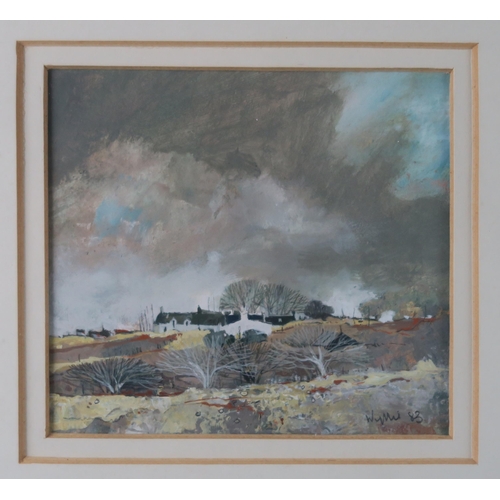 2907 - GORDON HOPE WYLLIE (1930-2005)CLOUDY SKY & EDGE OF A FIELDOil on board, signed lower right, date... 