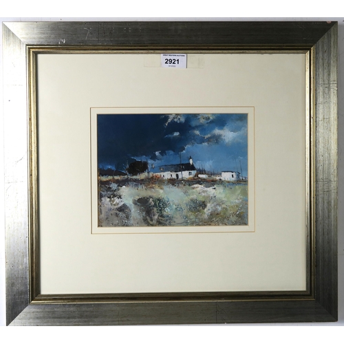 2921 - GORDON HOPE WYLLIE (1930-2005)WHITE COTTAGE IN LANDSCAPEOil on board, signed lower left, dated (19)7... 