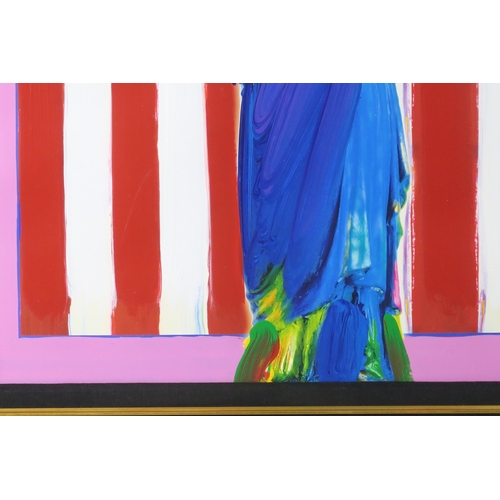 2923 - PETER MAX (GERMAN/AMERICAN b.1937) UNITED WE STAND IIMixed media on paper, signed upper right, ... 