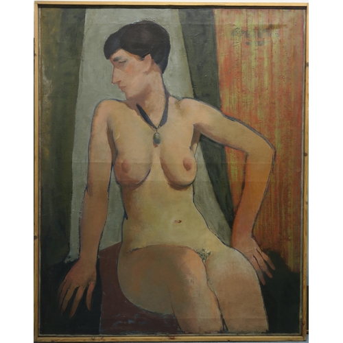 2934 - WILLIAM CROSBIE RSA RGI (1915-1999)NUDE WITH NECKLACEOil on canvas, signed upper right, 127 x 102cm ... 