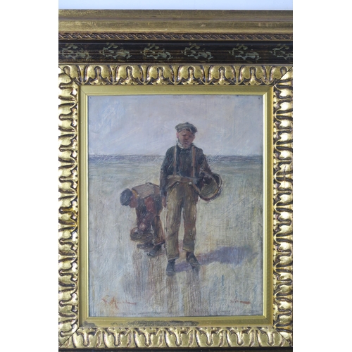 2942 - *WITHDRAWN*DAVID GAULD RSA (SCOTTISH 1867-1936)WORKING BOYS Oil on canvas, signed lower left, dated ... 