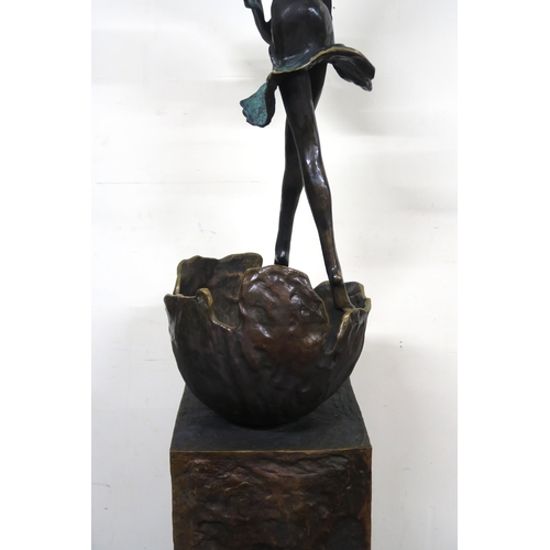 2949A - WU CHING JU (CHINESE b.1961)DANCER EMERGING Bronze, signed to base, inscribed, numbered (3/12),... 