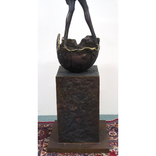 2949A - WU CHING JU (CHINESE b.1961)DANCER EMERGING Bronze, signed to base, inscribed, numbered (3/12),... 