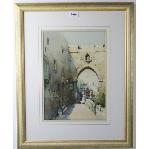 2960 - NOEL HARRY LEAVER (BRITISH 1889-1951)A CITY GATE - ARABIA Watercolour, signed lower left, 35 x 25cm ... 