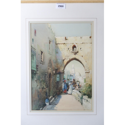 2960 - NOEL HARRY LEAVER (BRITISH 1889-1951)A CITY GATE - ARABIA Watercolour, signed lower left, 35 x 25cm ... 