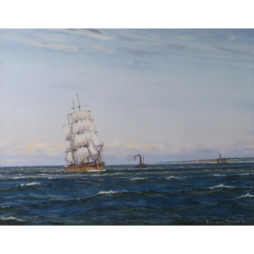 2967 - PATRICK DOWNIE RSW (1854-1945)A BREEZE OFF BUTE, FIRTH OF CLYDEWatercolour/gouache on paper, signed ... 