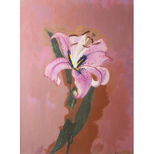 2971 - DAVID MICHIE OBE RSA RGI FRSA (SCOTTISH 1928-2015)LILY Oil on board, signed lower right, 44 x 3... 