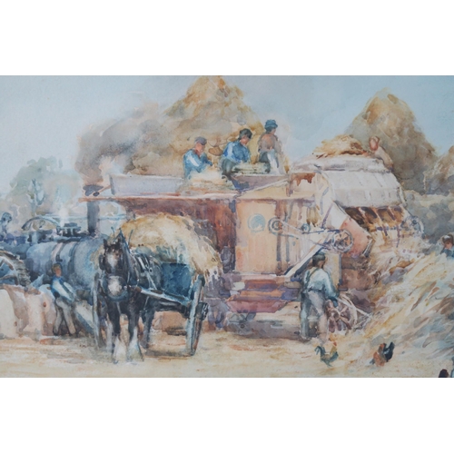 2975 - JOHN MACLAUCHLAN MILNE (1886-1957)MAKING HAYWatercolour, signed lower right, 37 x 50cm (14.5 x 19.75... 