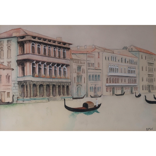 3007 - ELIZABETH MARY WATT (SCOTTISH 1886-1954)VENICE Watercolour/pencil, signed lower right, 17 x 24cm (6.... 