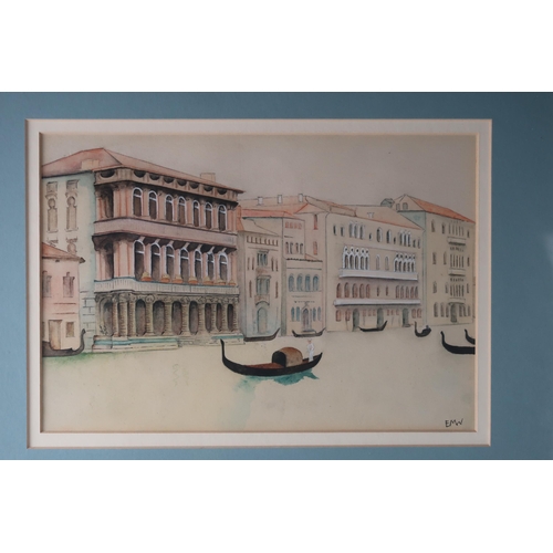 3007 - ELIZABETH MARY WATT (SCOTTISH 1886-1954)VENICE Watercolour/pencil, signed lower right, 17 x 24cm (6.... 