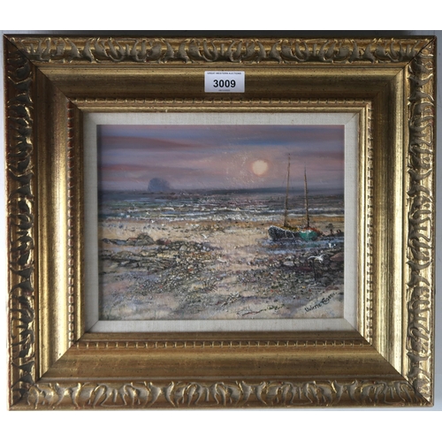 3009 - VALERIE FRASER RSW (SCOTTISH b.1933)EVENING SUN Oil/mixed media on board, signed lower right, 1... 