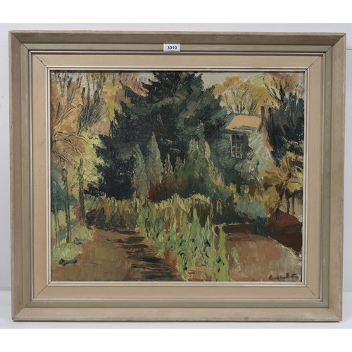 3010 - PENELOPE BEATON (SCOTTISH 1886-1963)THE YEW TREEOil on canvas, signed lower right, 50 x 60cm (19.75 ... 