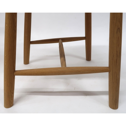 2124 - A LOT OF FOUR CONTEMPORARY HAY REPRODUCTION OF BORGE MOGENSEN'S J41 & J42 CHAIRSwith oak frames ... 