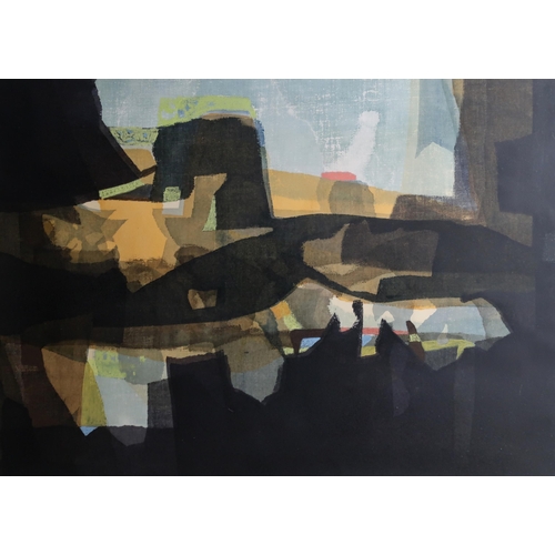 3018 - HAMISH MACDONALD (SCOTTISH 1935-2008)ABSTRACT LANDSCAPE Mixed media, signed upper right, 49 x 6... 