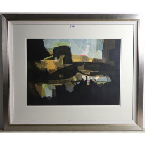 3018 - HAMISH MACDONALD (SCOTTISH 1935-2008)ABSTRACT LANDSCAPE Mixed media, signed upper right, 49 x 6... 