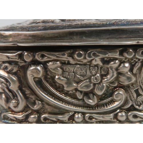 2501 - A GEORGE III SILVER TOOTHPICK BOXof shaped rectangular form, the body with checkerboard  decora... 