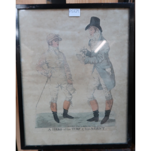 121 - A lot of three framed prints of gentlemen (3)